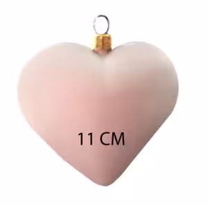 Serce bombka decoupage